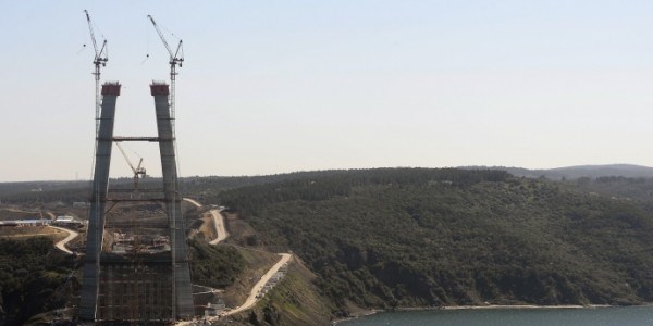 3. Boğaz Köprüsü'nün kuleleri eşitlendi