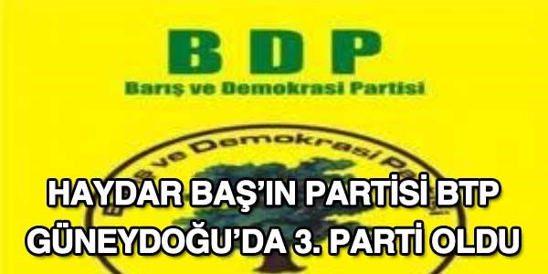 BDP'liler oylar kartrp BBP ve BTP'ye oy verdi