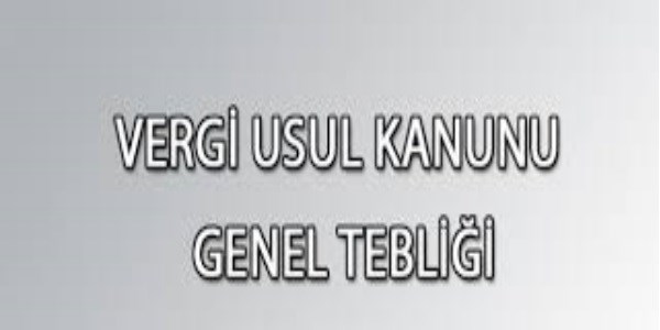 Vergi Usul Kanunu Genel Teblii (Sra No: 435)