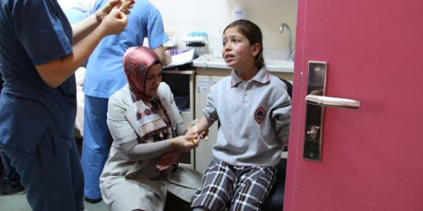 Sütten etkilenen 10 öğrenci hastanelik oldu