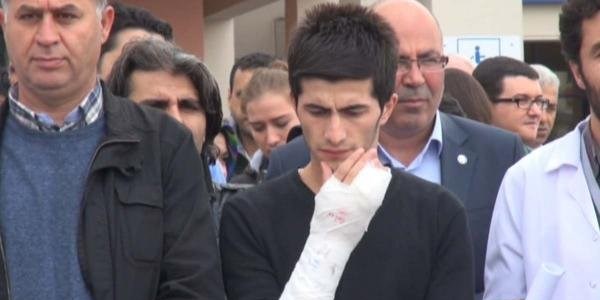 Sağlık çalışanlarına şiddete protesto
