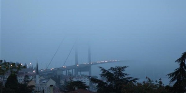 İstanbul'da sis etkili oldu