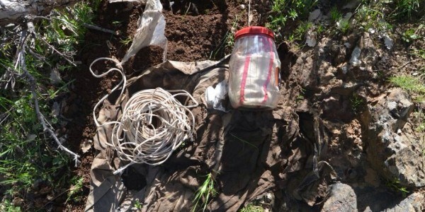 Hakkari'de patlayıcı ele geçirildi