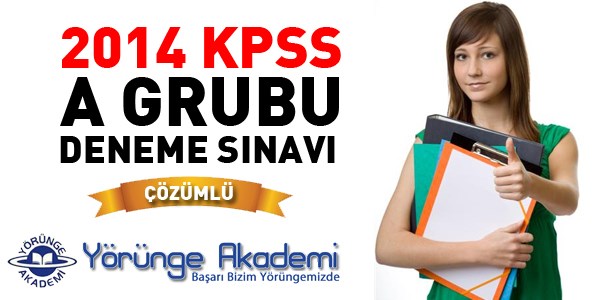 2014 KPSS A deneme sınavının çözümlü cevapları