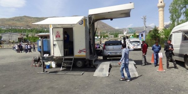 Gezici araç muayene istasyonu!