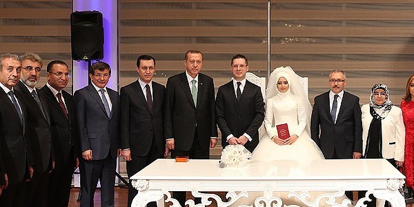 Erdoğan nikah şahidi oldu