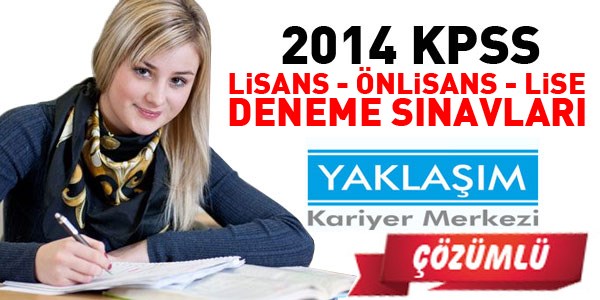 KPSS lisans, önlisans, lise deneme sınavının çözümleri