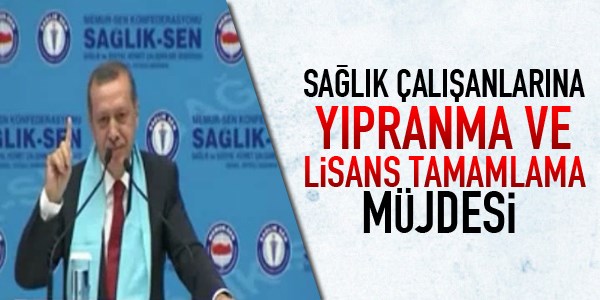 Sağlık çalışanlarına yıpranma ve lisans tamamlama müjdesi