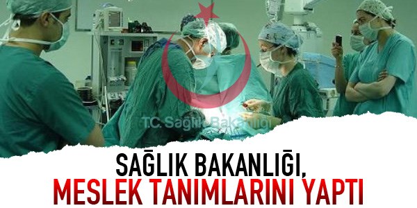 Sağlık personelinin meslek tanımları