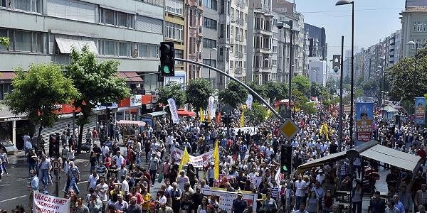 Okmeydanı'ndaki olaylar protesto edildi