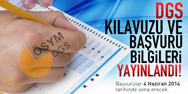 DGS kılavuz ve başvuru bilgileri yayınlandı