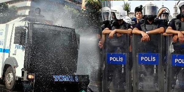 Gezi'ye 25 bin polis 50 TOMA