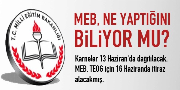 TEOG'da, saçma sapan MEB işlemi