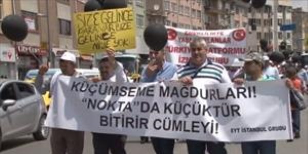 Emeklilikte yaşa takılanlar eylem yaptı