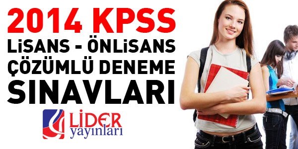 KPSS Lisans, nlisans deneme snavnn zml cevaplar