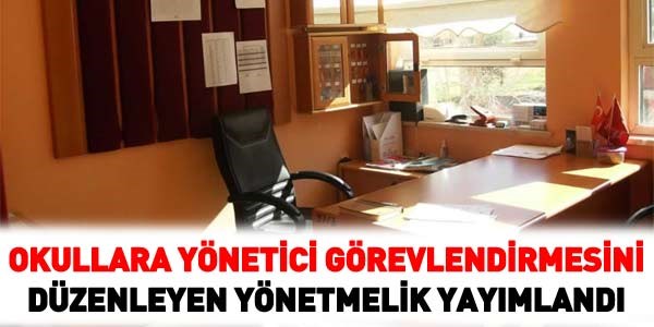 MEB yönetici görevlendirme yönetmeliği
