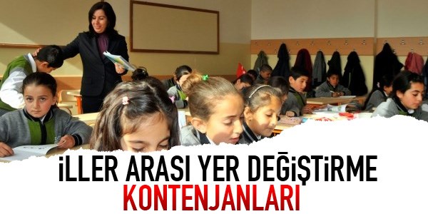 İller arası yer değiştirme kontenjanları