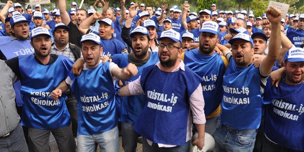 �i�e Cam'da grev ba�lad�