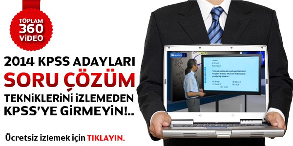 KPSS'ye özel 360 adet video