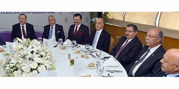 Erdo�an, sendika ba�kanlar�yla biraraya geldi