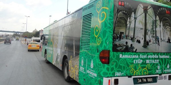 �ETT Ramazan'a �zel otob�s seferlerini geni�letti