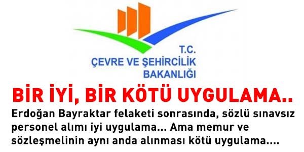 Çevre Bakanlığında bazı kadrolar boş kalacak