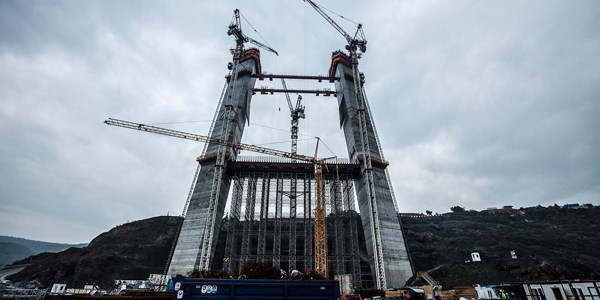 3. köprüde çalışmalar denizden sürecek