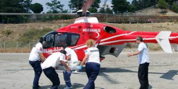 Hava ambulansı hayat kurtarıyor