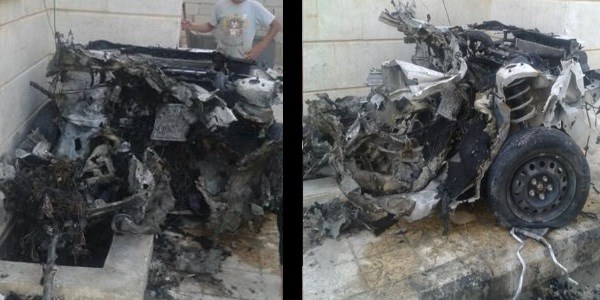 Bomba yüklü araç sınırda infilak etti