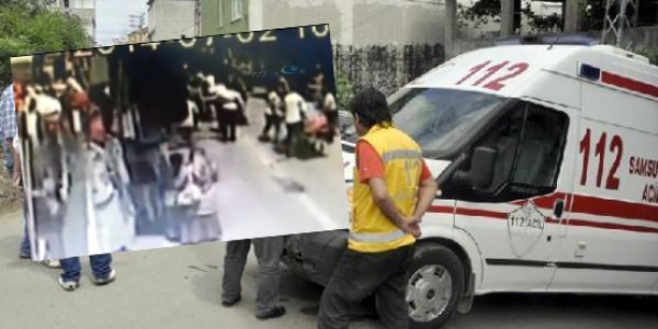 Ambulans şoförü böyle darp edildi/ Video