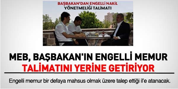 MEB, engelli memuru talep ettiği il/ilçe'ye atayacak