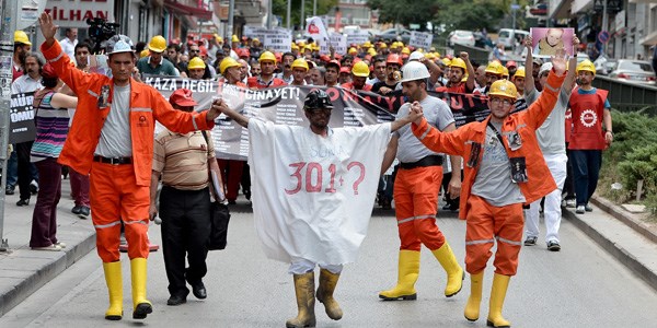 Soma'lı madenciler Ankara'da