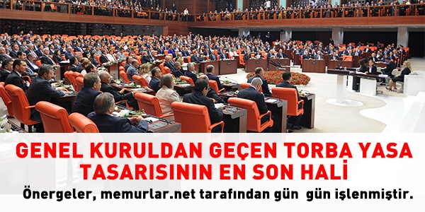 Torba tasarıdaki son durum
