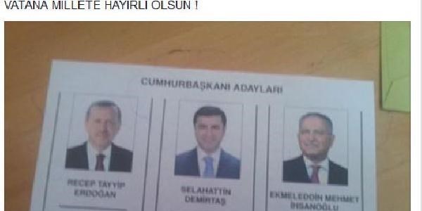 Oy veren, sosyal medyada payla��yor