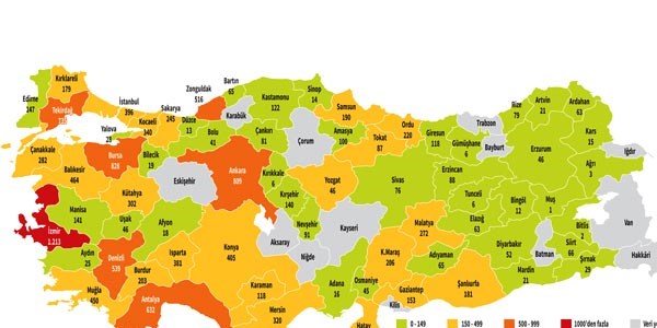 Kadına yönelik şiddetin haritası