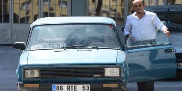 RTE plakalı aracını 500 bin liraya satıyor