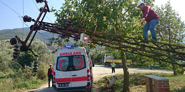 112 Acil Sağlık ekibi faciadan son anda kurtuldu