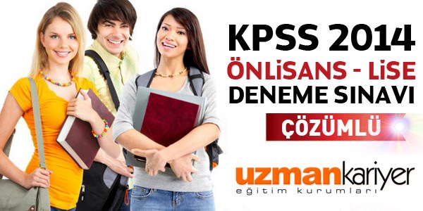 KPSS önlisans, lise deneme sınavı