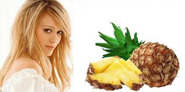 Ananas suyu g�zelle�tiriyor