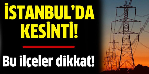 İstanbul'da elektrik kesintisi