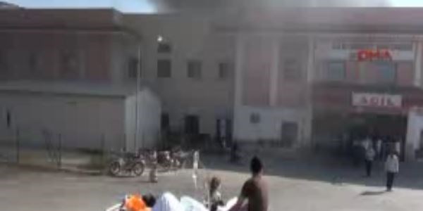 Kilis Devlet Hastanesi'nde yang�n