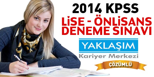 KPSS önlisans, lise deneme sınavı