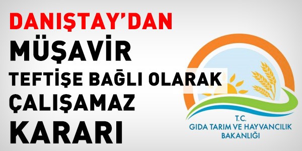 Danıştay'dan, Müşavir kararı