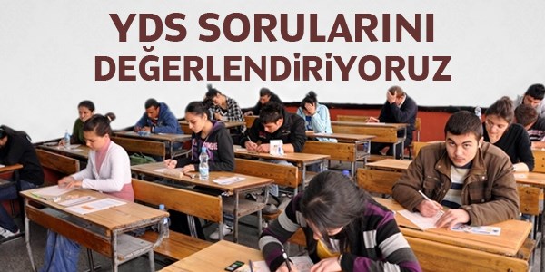 YDS sorularını değerlendiriyoruz