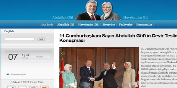 Abdullah Gül, web sitesi açtı