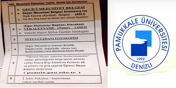 Üniversite diploma için başörtüsüz resim istiyor!