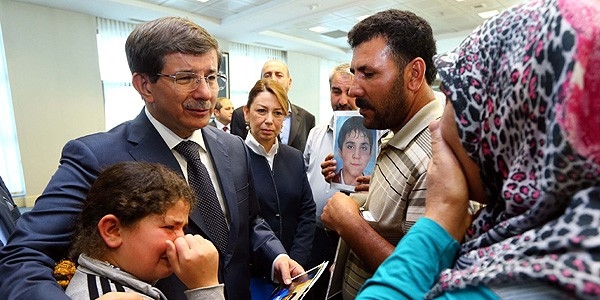 Davutoğu çocukları kaçırılan aileleri kabul etti