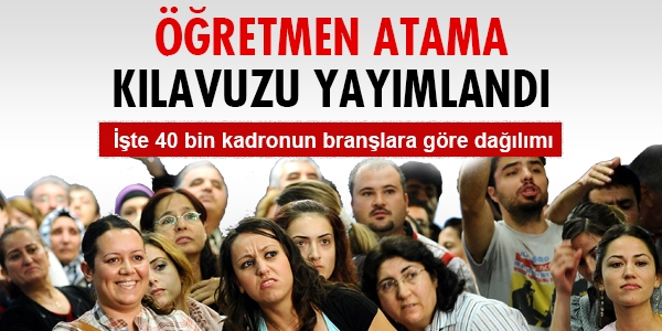 40 bin öğretmen atama kontenjanı açıklandı