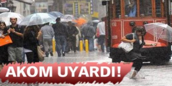 İstanbul için beklenen yağış başladı