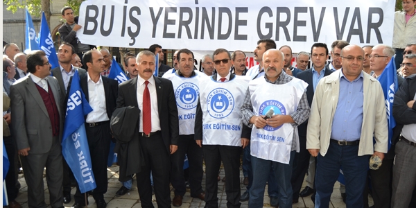 Öğretmenler 1 günlük iş bıraktı